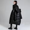 Women's Mid-length Hooded Casual Winter Jacket, Plain Color, Simple Commuter Jacket