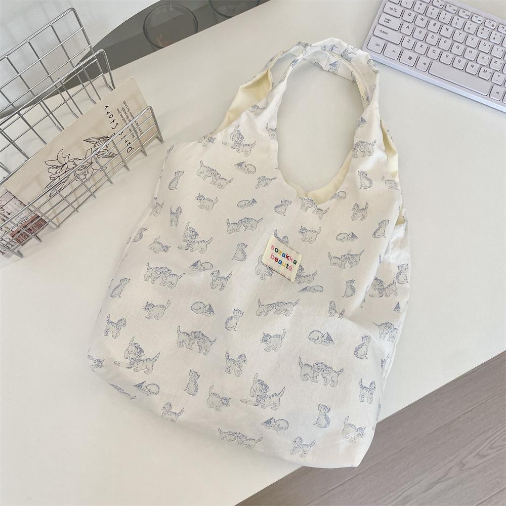 New Lazy Sweet Plaid Shoulder Shopping Bag Casual Commuter Vest Bag Tote Bag