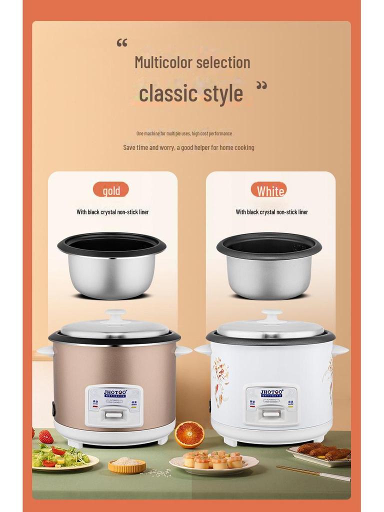 Compact Multi-Function Rice Cooker for Single-Person Use - Genuine Steaming Pot