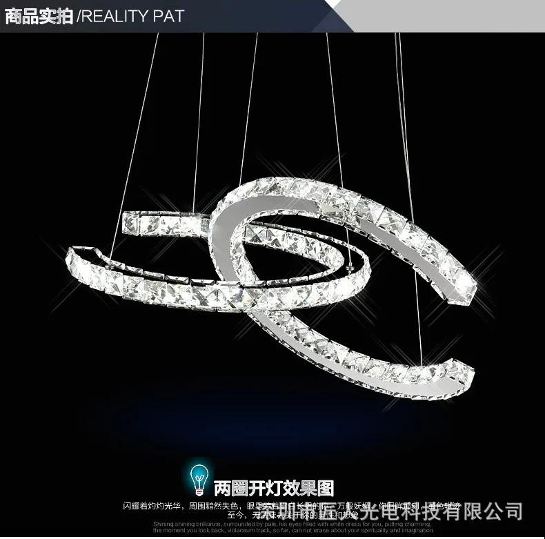 2025 New Modern LED Dimmable Crystal Chandeliers Decorative Led Ceiling Lamps Hanging Light Fixture For Dining Room Bedroom