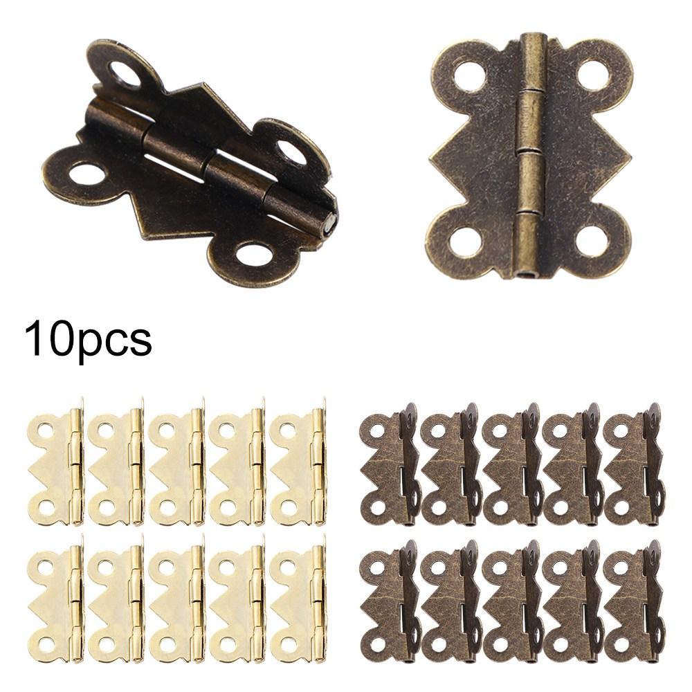 10 sztuk Dekoracyjne Pudełko na Biżuterię Zawias Antyczny Motyl Zawias Drzwiowy Szafka Zawias Motyl Mebel