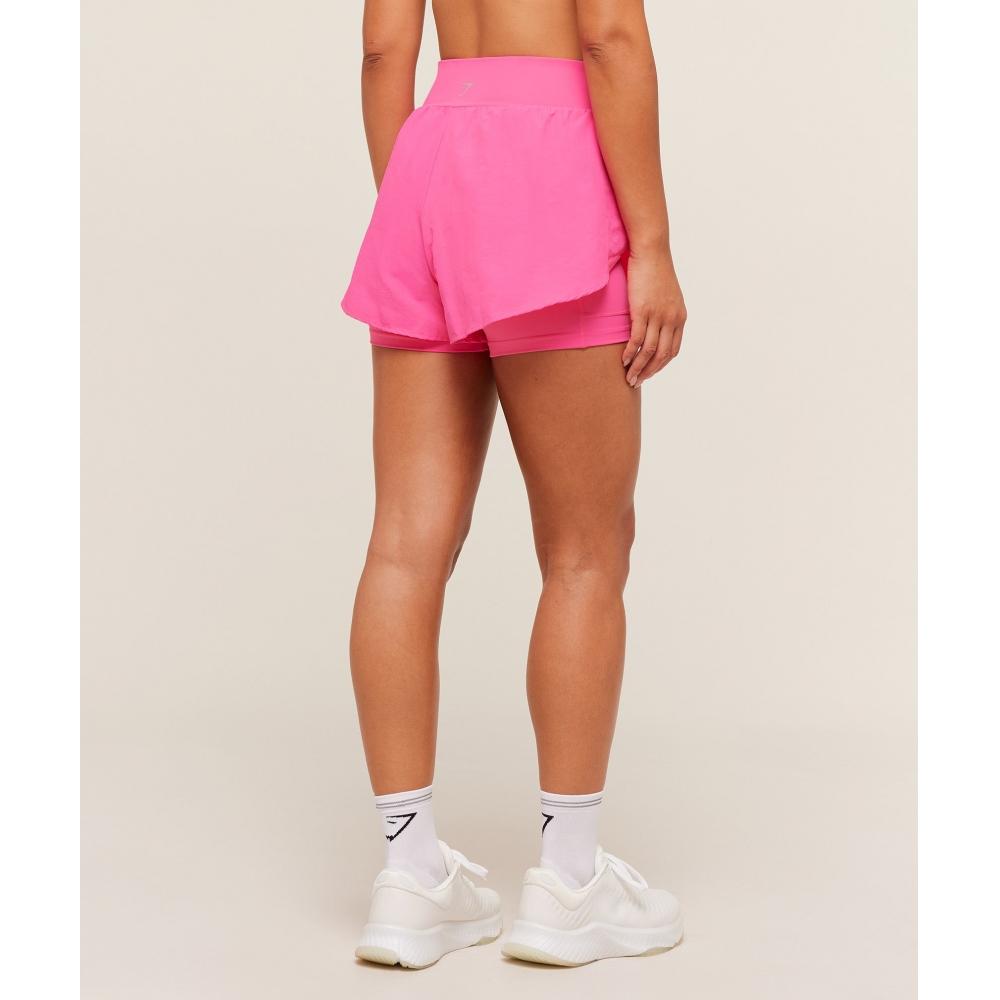 Gymshark RunnIng 2 In 1 Shorts Energy pInk B3c4d Kc2w