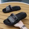 Summertime New Mens Slide Shoes Outside Beach Sandal Shoes Mens Lightweight Slides Men Daily Wear Shoes Flip-Flops Home Slide Shoes Beach Shoes