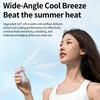 Handheld Fan, with Transparent Body Mini Portable Personal Fan, Digital Display And Emergency Lighting Design, 100 Gear Wind Speed Adjustable Fan for