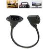C14 to C13 Extension Power Cord IEC 320 C13 Female to C14 Male with Screw Holes Power Adapter Cable For Office Home