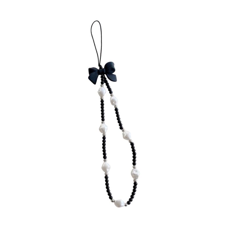 Elegant Handmade Beaded Keychain Pendant Mobile Phone Chain Strap Fashion Cellphone Rope Women Telephone Lanyard Jewelry