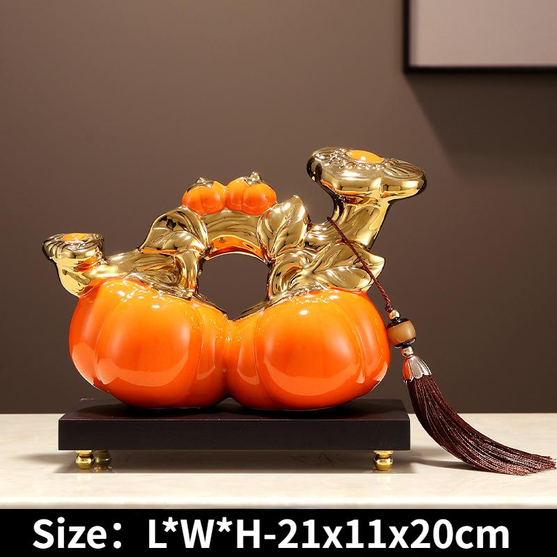 

Новый китайский стиль Хурма и Хурма Руи Орнамент Креативный Керамический Орнамент Гостиная ТВ Тумба Декоративные Изделия