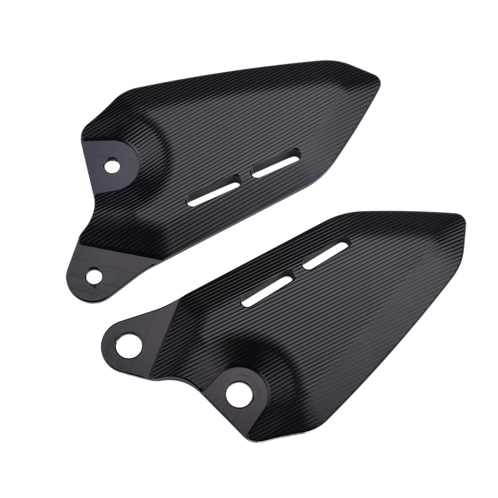LEDISHUN Aluminum Heel Plate Guards for Z900RS CAFE (1 Pair) (2018-2024) (Black)