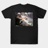 Men Black Print T-shirt Jalen Hurts Hallway No-Cut Transfer Paper Print Cotton Tshirt