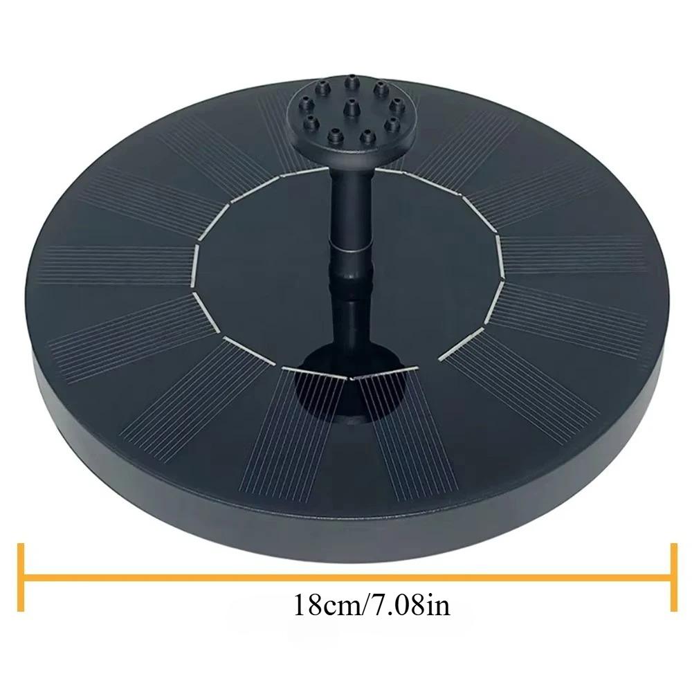 Mini Solar Water Fountain Pool Pond Waterfall Fountain Garden Decoration Outdoor Bird Bath Solar Powered Fountain Floating Water
