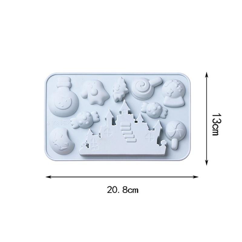 Diy Halloween czekoladowe formy silikonowe herbatniki ciasto wakacje narzędzie do pieczenia prezent na boże narodzenie Cartoon Food Grade silikonowe narzędzie kuchenne