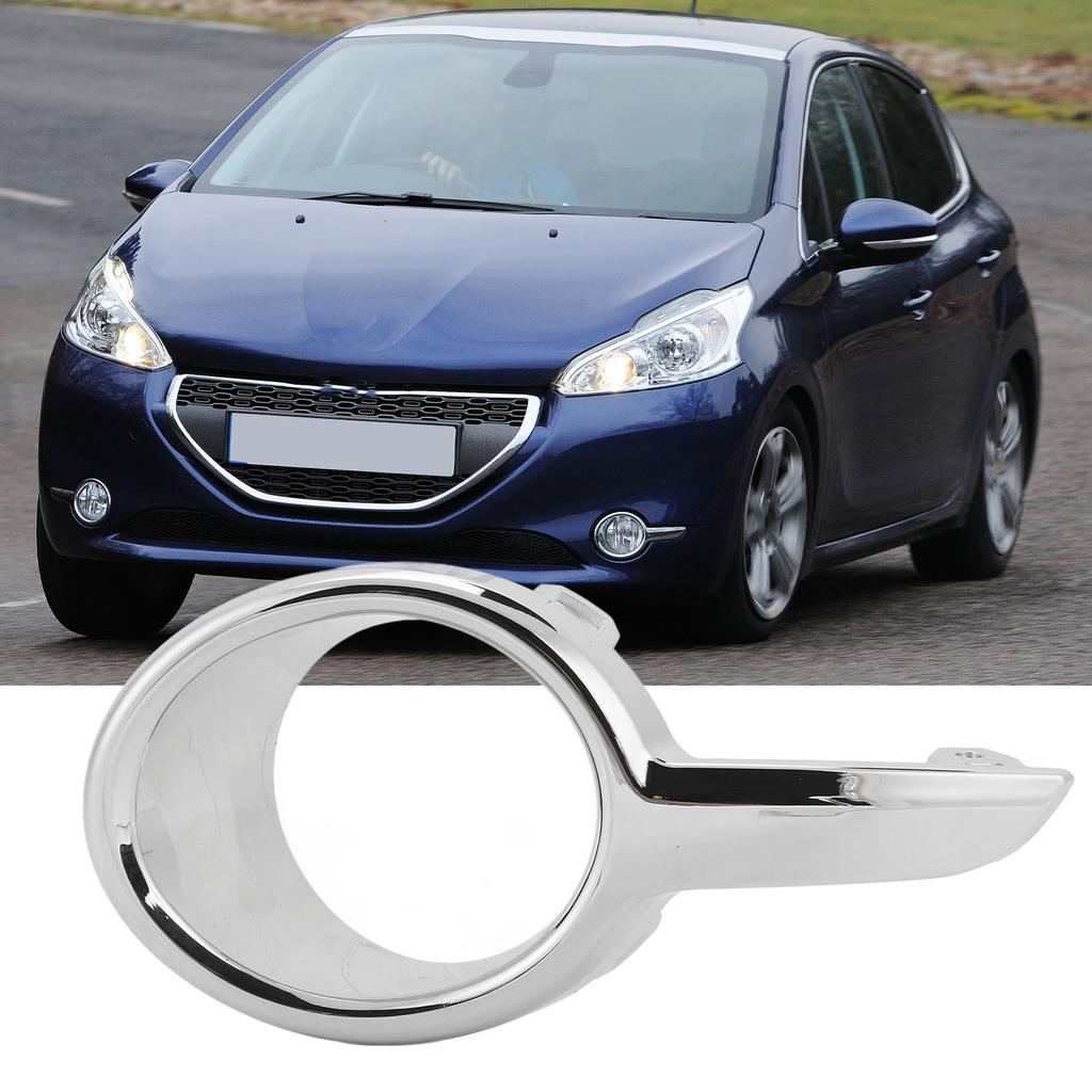 Fog Light Cover Chrome Plating High Strength ABS Plastic Front Bumper Fog Lamp Bezel for 208 2012‑20