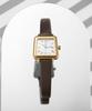 Mejong246 Women'S Leather Watch Ms246-23 Gwh/D.Br