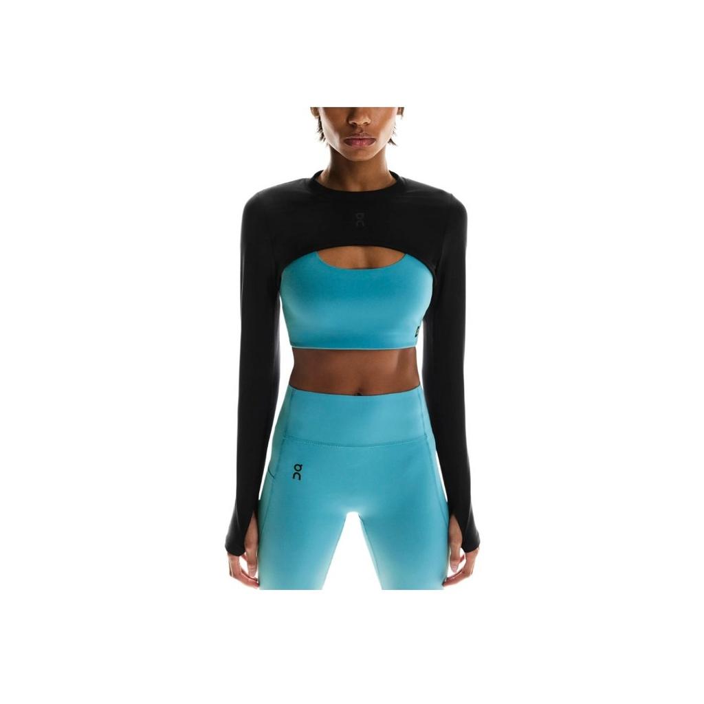 On Studio Bolero Bequemes Modisches Weiches Langarm Yoga T-Shirt Damen Tops 1WF31020553