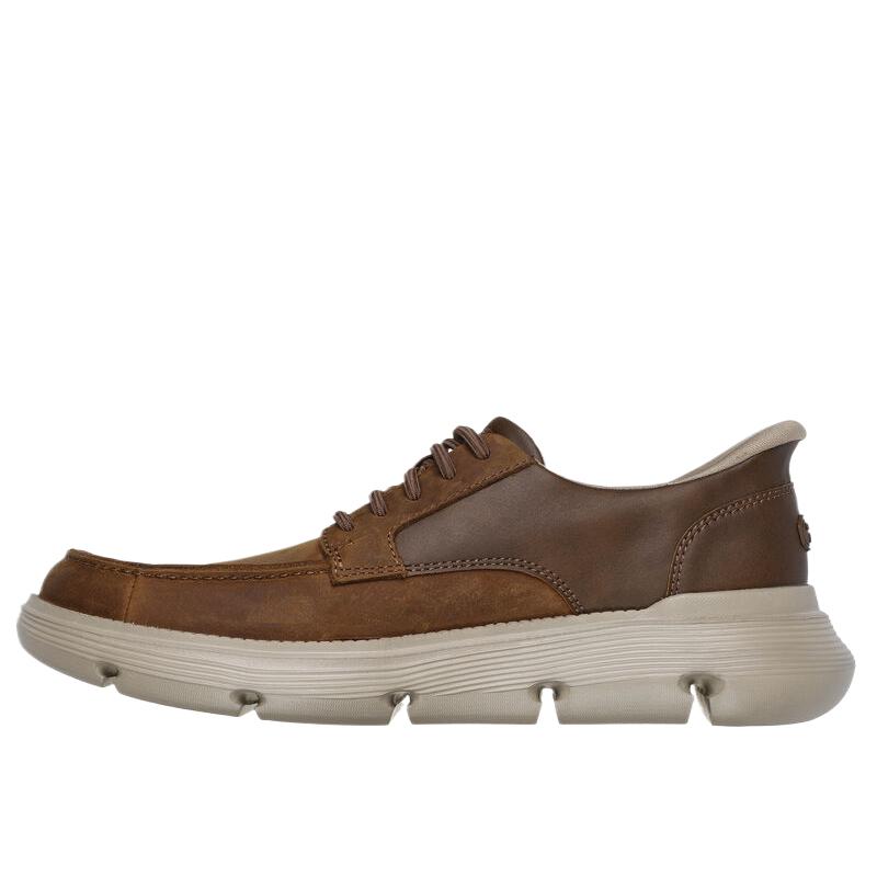 Skechers Garza-Brock Mode Alsidig Trendy Lave Casual Sko Herresneaker Brun 205479-DSRT