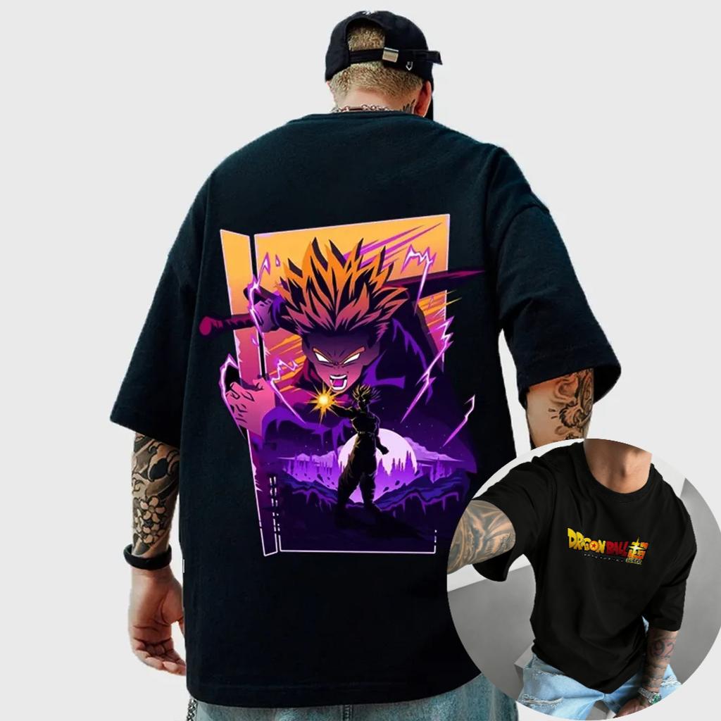 New Dragon Ball Anime Goku Roundneck Shortsleeved 2026 Summer American Mens Loose and Breathable Sports Cotton Tshirt