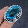 Tibetan Turquoise Gemstone 925 Sterling Silver Jewelry Ring Size 10