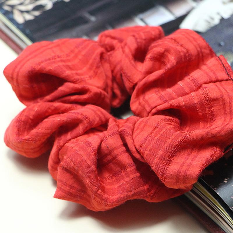 Bestilk Cute Vsco Cotton Scrunchies Ponytail Holder for Girl Hair Tie Hair Rope Scranchy Headwear Schrunchie