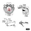Metal Stainless Steel Chastity CB Flat Lock Patch Cage, Male Lock, Chastity Lock, Load-bearing Exercise Adult Sex Toy