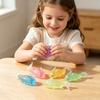 Maltose Glow Arowana Squeeze Toy Slow-Rising Silicone Fidget for Stress Relief Cute Fish-Shaped Decompression Gadget for Kids Adults