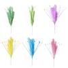 Yousheng Colorful Faux Pampas Grass Fluffy Artificial Bulrush Fake Tall Reed Stems Vase Filler for Living Room Wedding Boho Floral