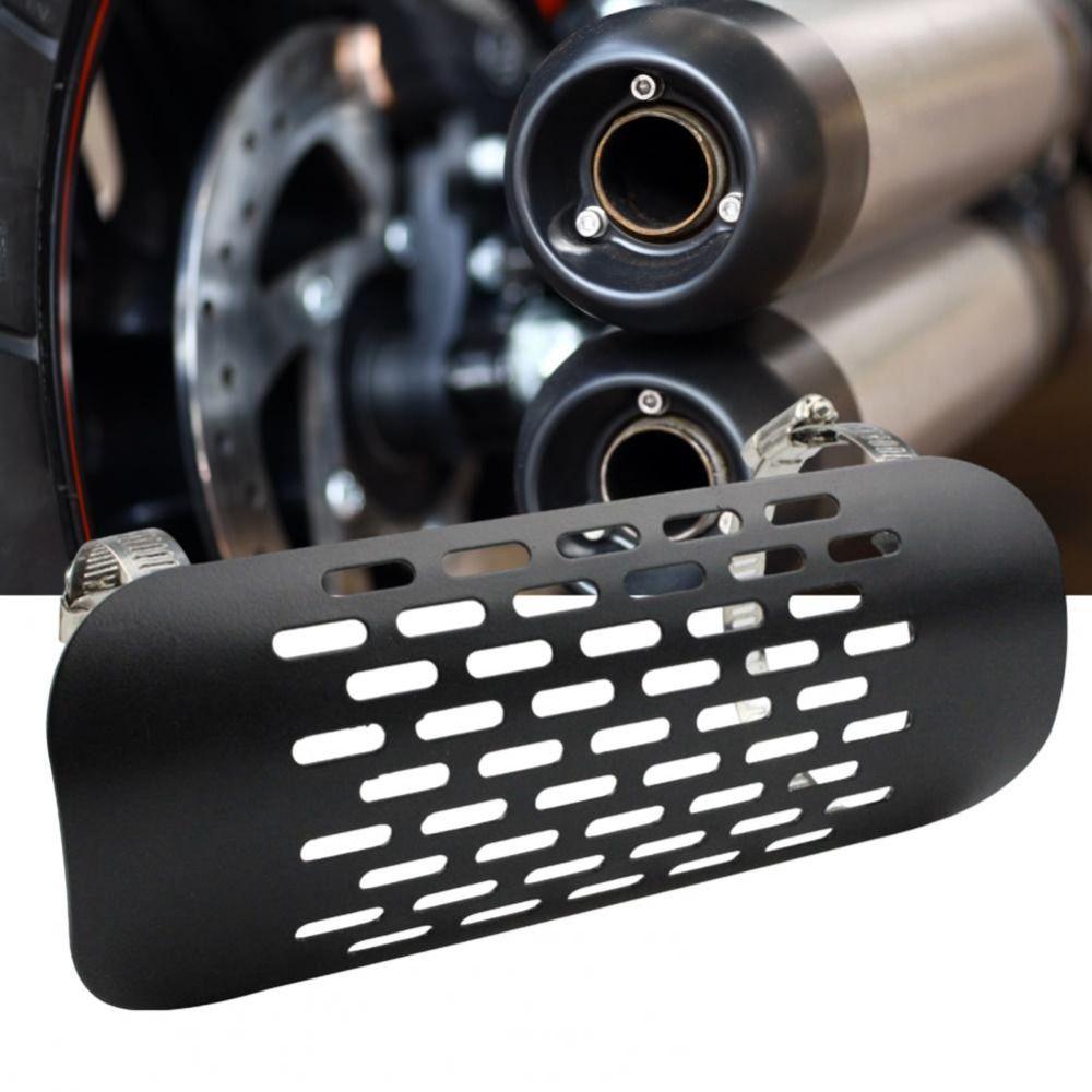 Universellt Motorcykelavgasrörsskydd Rörvärmesköld Anti-skållningsskydd Värmesköld Bakre ljuddämpare Krockskyddsskydd