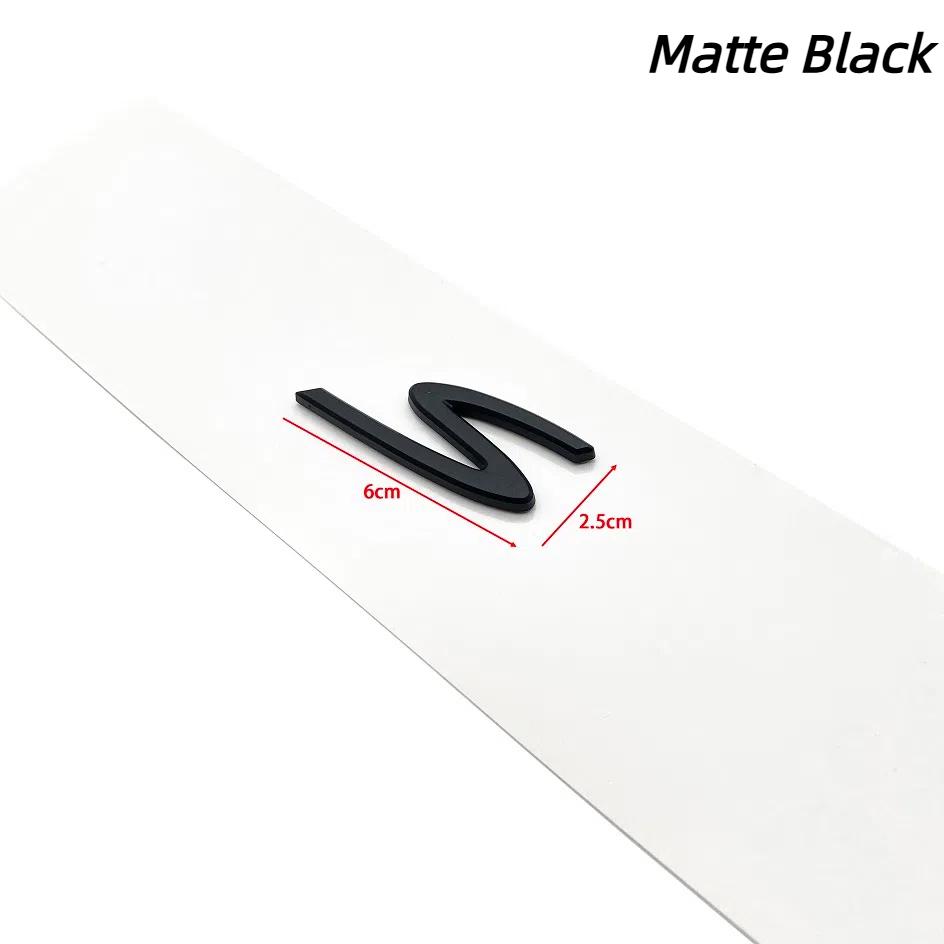 1pcs 4 S ABS New Car logo Fender side sticker Rear Bumper tail door trunk sticker car rear Emblem sticker styling Accessories