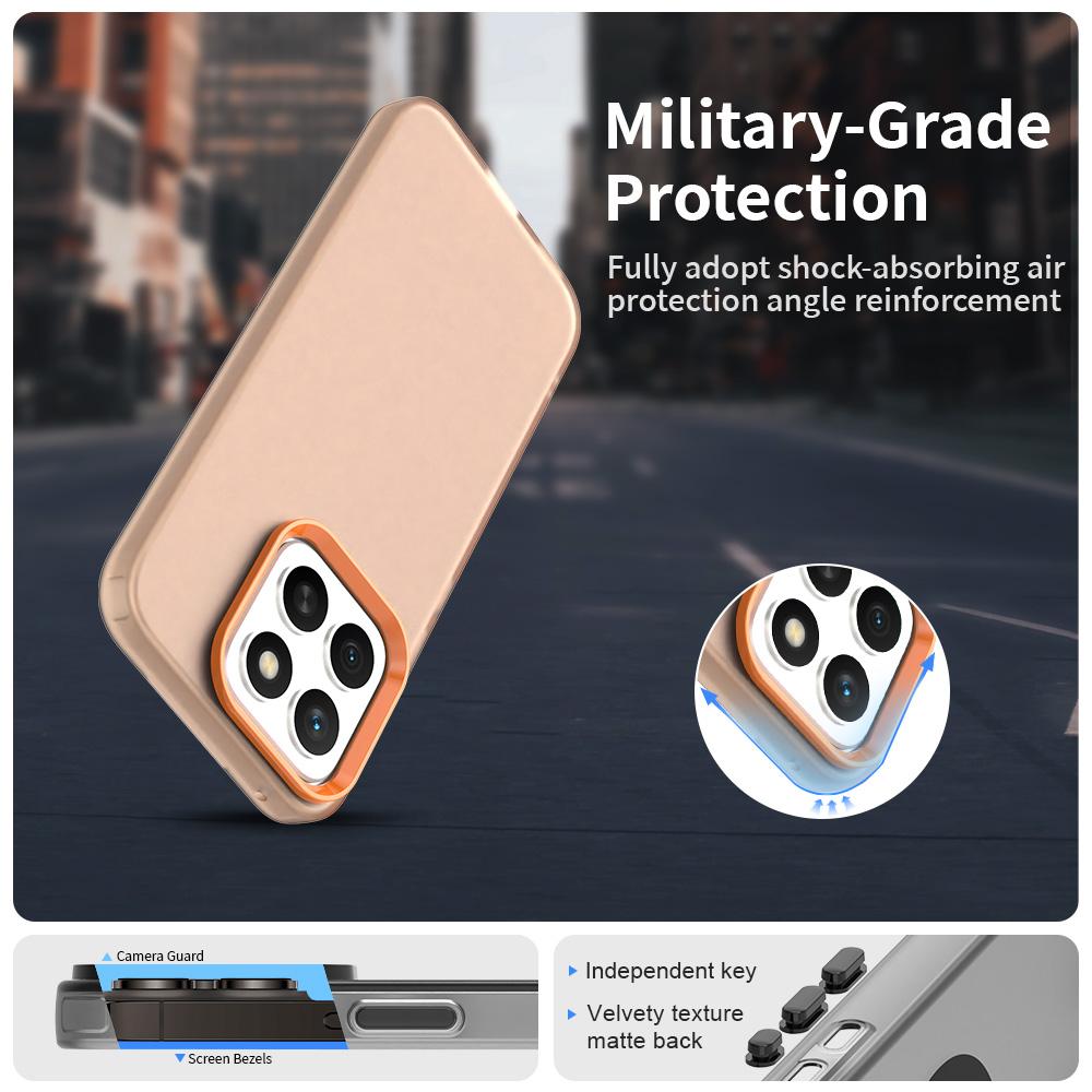 For Honor X8c 4G Case PC+TPU+PET Matte Anti-Drop Phone Back Cover