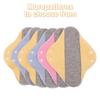 6Pcs Graphene Menstrual Cloth Pads Washable Nursing Pad for Women Diaper Sanitary Napkin  Lady Care