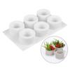 6 Holes Cylinder Concrete Mold Silicone Flowerpot Mold Succulet Planter Pot Cement Mould Office Decoration
