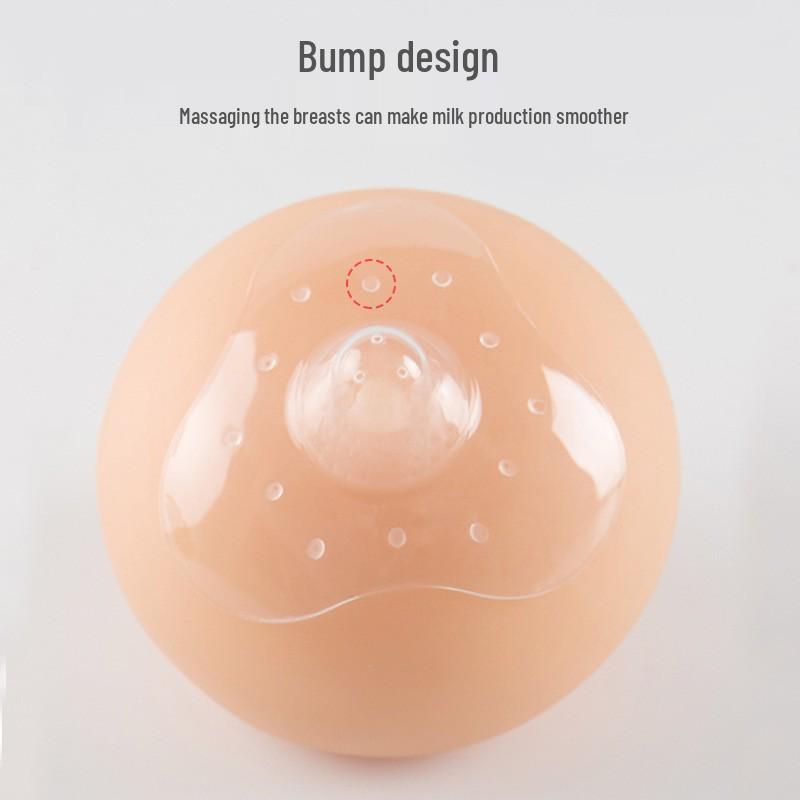 Triangle Silicone Nursing Nipple Protector - Half-Round Anti-Leak Breast Shield Pad
