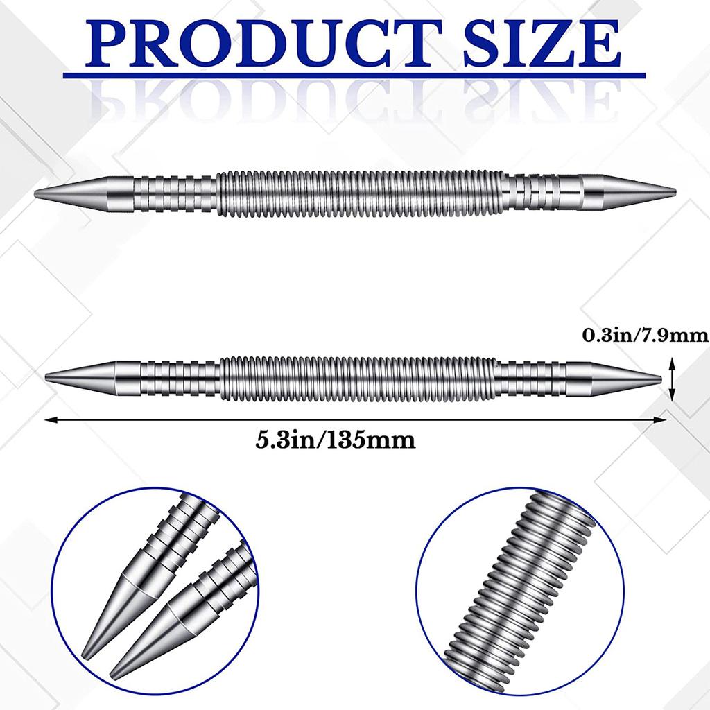 Spring Center Punching Woodworking Metal Drill Hinge Pin Punch Set High Carbon Steel Nail Punch Narrow Space Door Hinge Pin