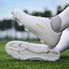 Men's/ Women's Football Boots Youth Artificial Grass Training Long Nails TF Microfiber Mesh Breathable Football Shoes Children's Football Shoes