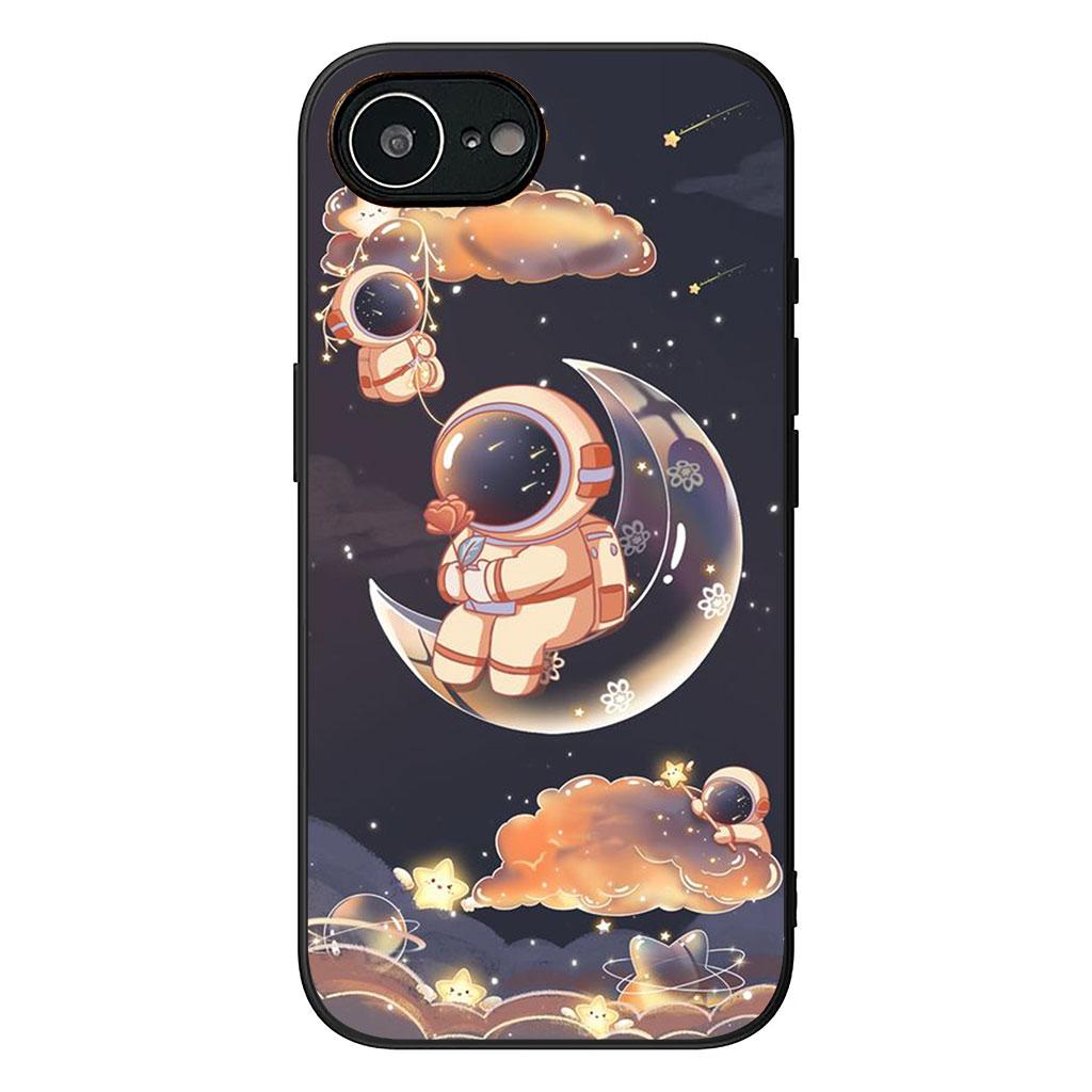 for Samsung Galaxy A25 A37 A57 A12 A14 A41 A50 A51 A70 A71 A72 A21S A04 M15 Note 20 9 8 10 Case Moon Stars Sky Astronaut Rocket