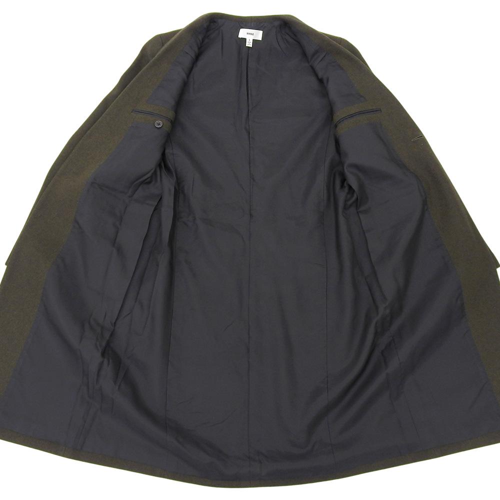 HYKE Women's Khaki Mini Shawl Collar Wool Chesterfield Coat Coat 1 khakiUsed