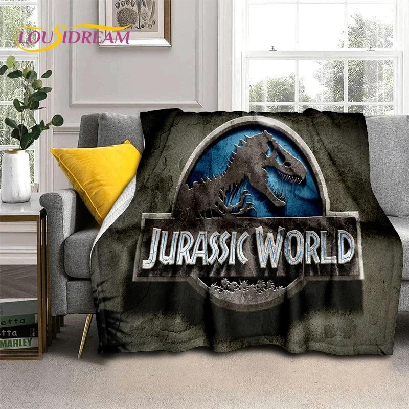 3D Cartoon Jurassic Park Dinosaur Dino Soft Flannel Blankets,Throw Blanket Comfortable Blanket for Picnic Beds Home Bedroom Kids