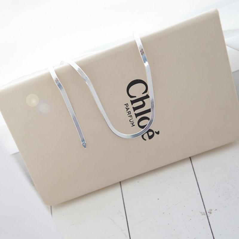 Foxanry 925 Sterling Silver Bracelets For Women Summer New Trend Elegant Simple Flat Snake Texture Party Jewelry Birthday Gifts