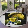 Neymar Jr Round Area Rug,Carpet Rug for Living Room Bedroom Sofa Playroom Decor,Non-slip Floor Mat