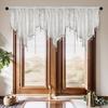 Lace Sheer Curtains Quick Installation Set Sunlight Control Multipurpose Interior Designs Window Covering Set
