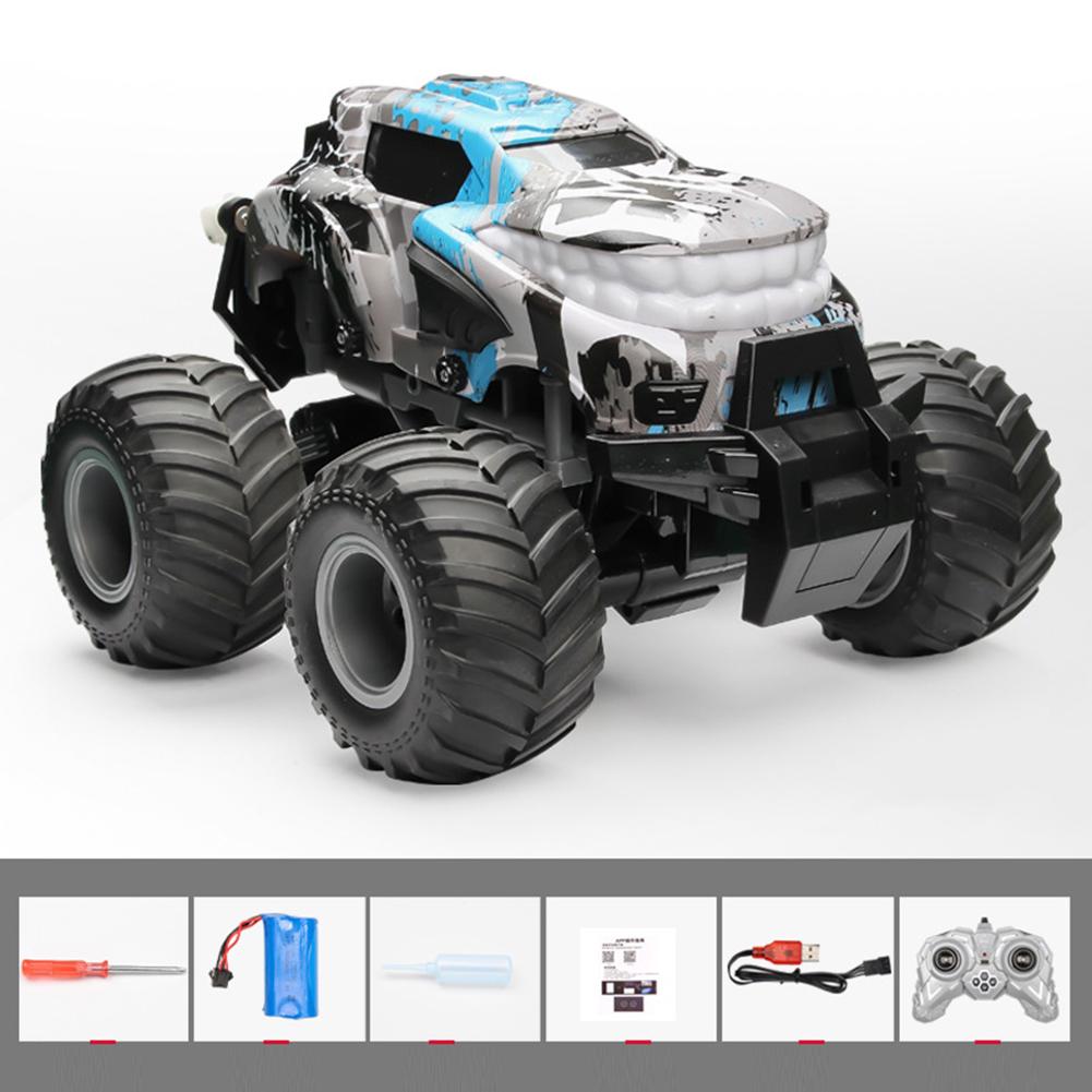 Remote Control Car For Children Off-road Climbing Dual Rc Stunt Car With Spray And LED Lights Birthday Gifts For Boys Girls