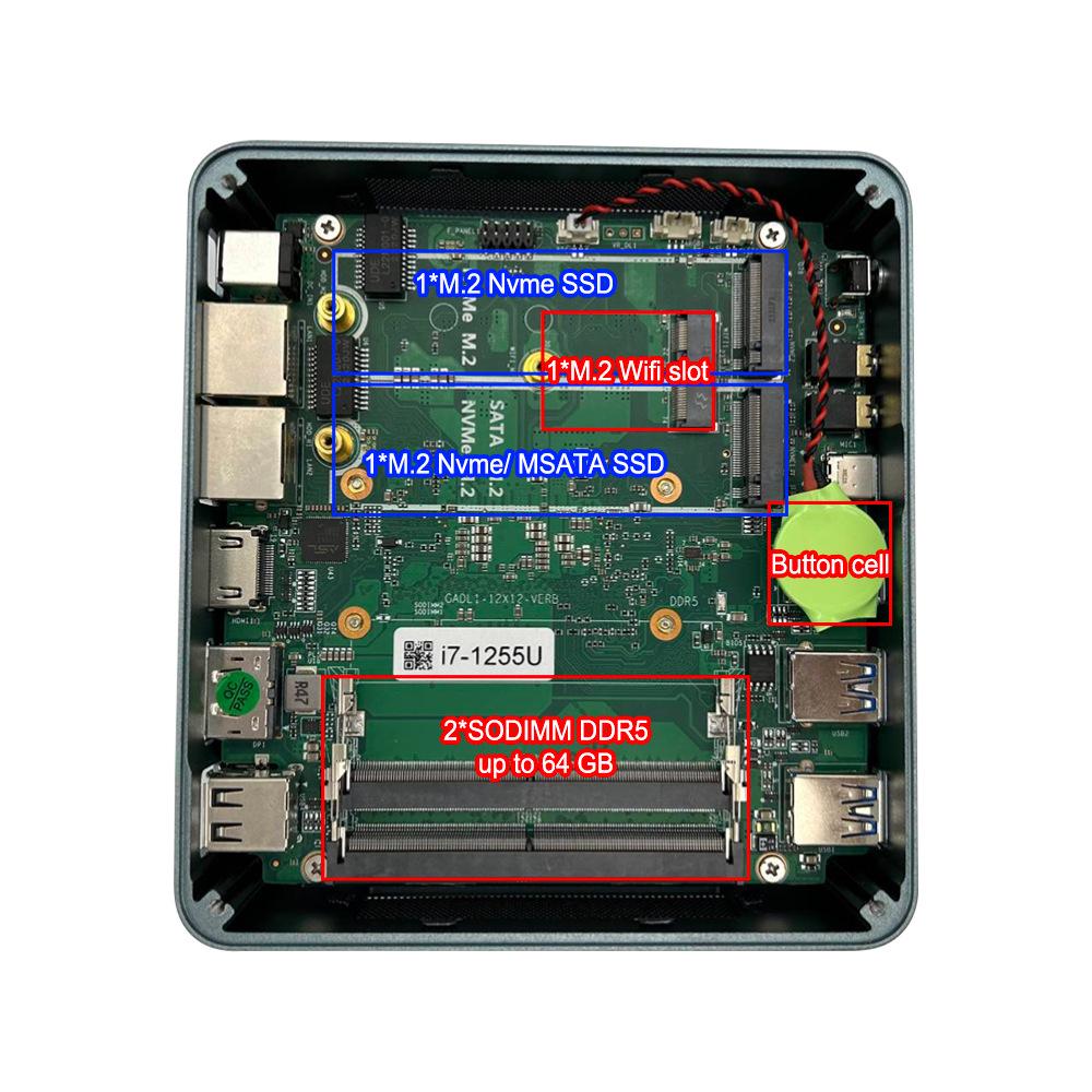 12th Gen Mini PC: I3/i5/i7, Triple Display, Portable Office & Learning