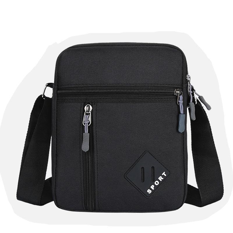 Men's Sidebag For Business Crossbody Bag Fashion Korean Version Men's Canvas Large Capacity Single Shoulder Messenger Bag