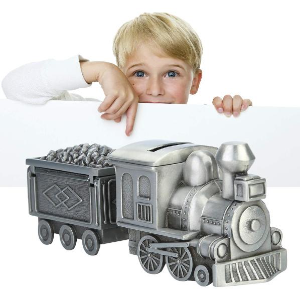 Money Saving Box Saving Bank 18.5x9x5.5cm Money Saving Bank Alloy Retro Train Model Saving Box Saving Train Saving Money Box for Table Decoration