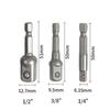Adapte Natural Hexagonal Handle Extension Rod for 1/2 Screwdriver 3/8 Square Head 1/4 Socket Power Tool Accessories