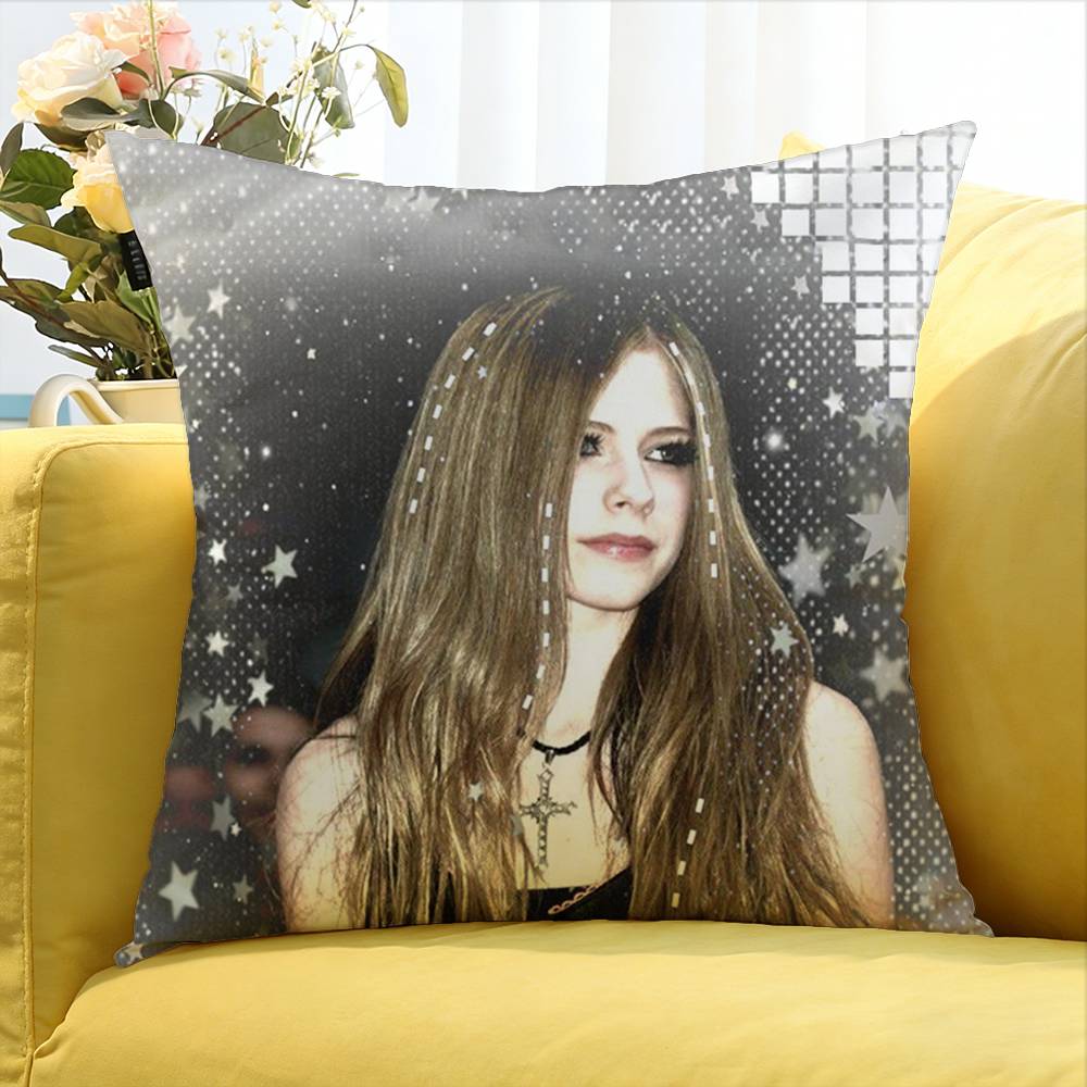 Avril Lavigne World Various Sizes Square Pillow Case For Car Home Bedchamber Decor