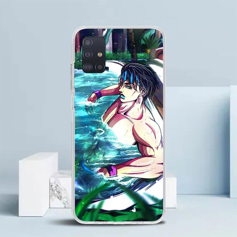 JoJo Adventure Rohan Kishibe Soft Cover for Samsung Galaxy A12 A22 A32 A52 A72 A02S Phone Case Note 20 Ultra 10 S10 Plus A51 A71