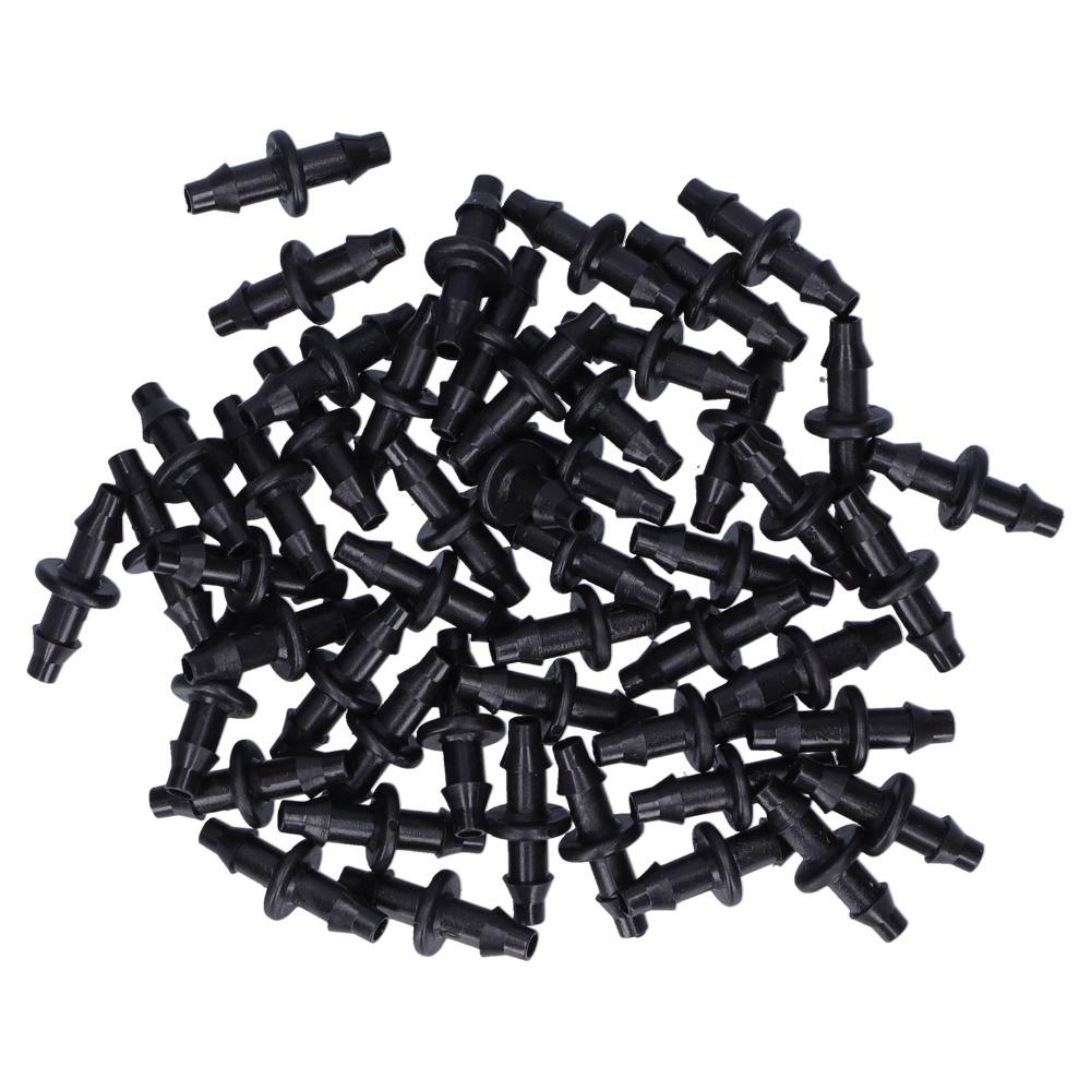 200PCS 4/7mm Hose Straight Hose Adapter Anti-Leak Barbed Connector  Micro Sprinkler System