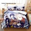 Anime Bungo Stray Dogs Bedding Set Single Twin Full Queen King Size Bed Set Kids Bedroom Duvetcover Sets Bed Sheet Set