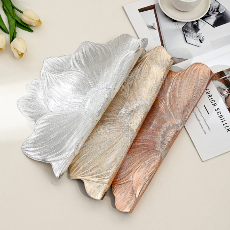 Podložka na stůl ve tvaru lotosu, žáruvzdorná a omyvatelná, květinová, dekorativní, žáruvzdorná podložka na stůl, podtácky, domácí párty, svatba