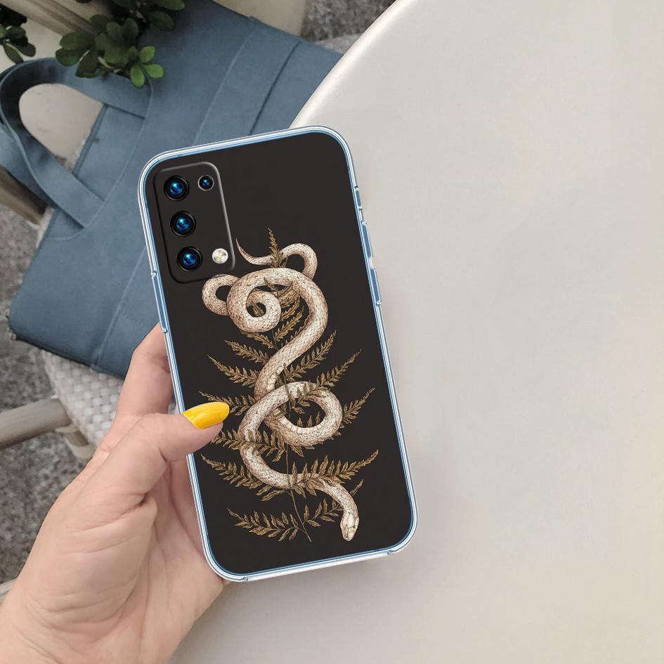 PP56 Snake Design Soft Shell Transparent Phone Case for Samsung Galaxy A04 A04S A14 A23 A34 A54 M23 M33 M52 M53